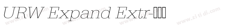 URW Expand Extr字体转换 URW Expand Extr字体转换